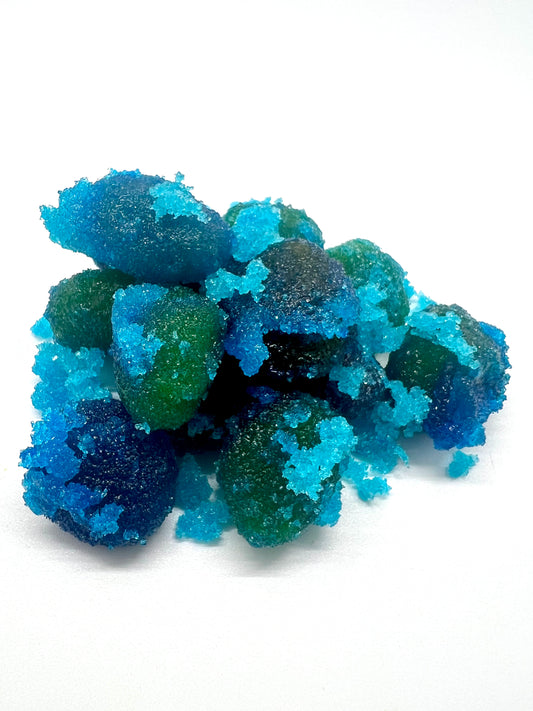Sour Blue Raspberry Gushies (100mg) by Aloha Gold Edibles