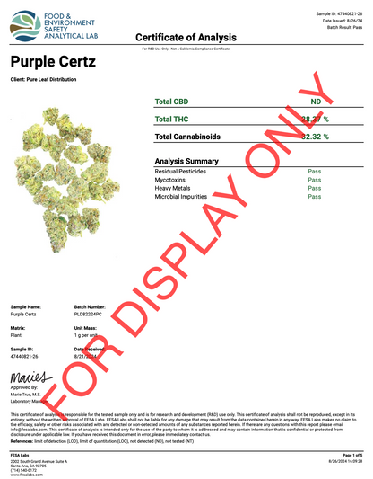Purple Certz